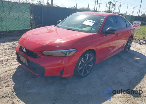 2025 Honda Civic Hybrid Sport/Sport Touring из США, поврежденный, VIN 2HGFE4F85SH332452